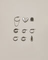 Set Aretes Multicolor,PLATEADO P1