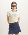 Playera Slim Dise&ntilde;o,CREMA