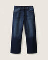 Jeans Efecto Lavado Straight,AZUL MARINO