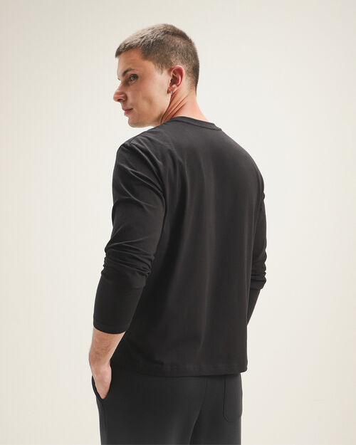 Playera Manga Larga Negra