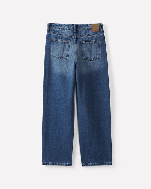 Jeans Fit Wide Leg Marino