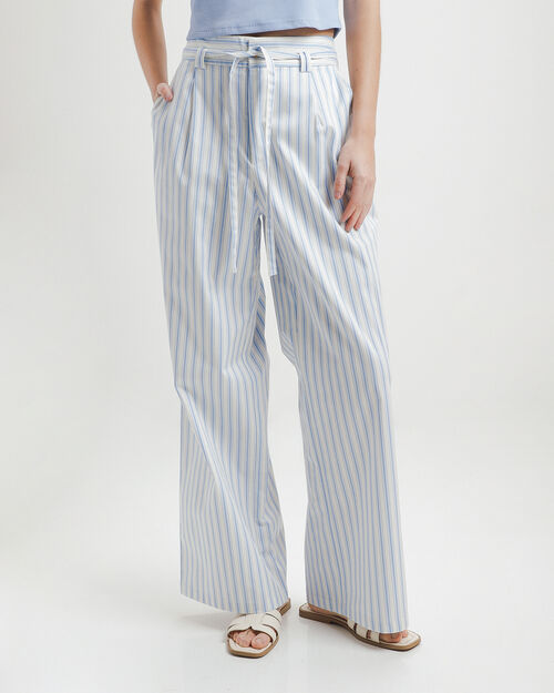 Pantal&oacute;n Azul Wide Leg