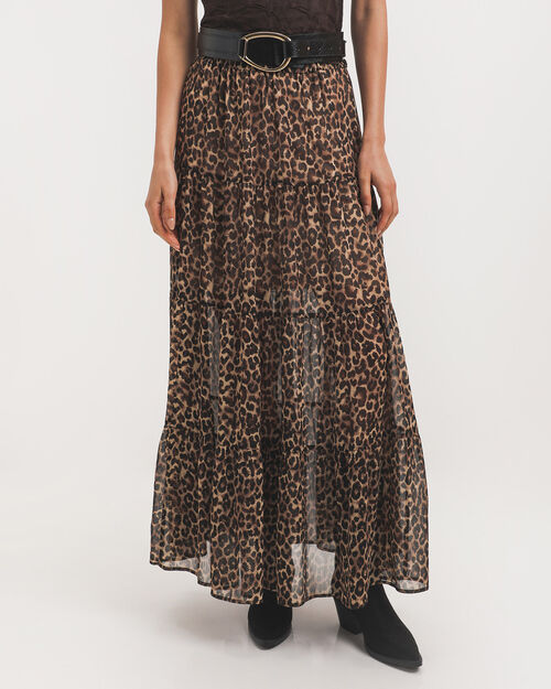 Falda Midi Estampada