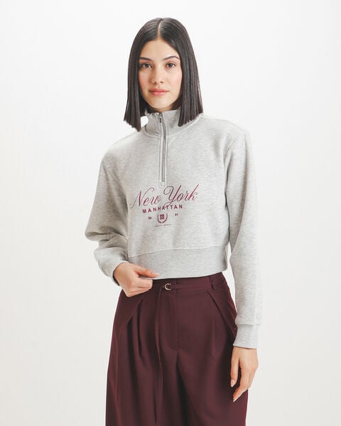 Sudadera Gris Zipper
