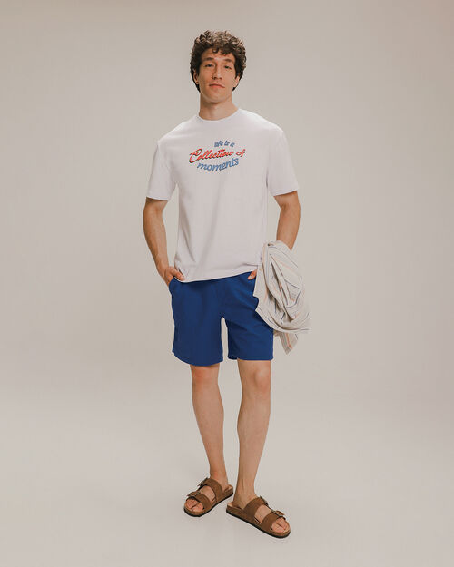 Short Fit Straight Azul