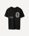 Playera Blanca Relaxed,NEGRO