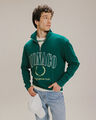 Hoodie Relaxed Con Diseño,VERDE OBSCURO