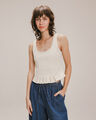 Top Peplum Blanco,BLANCO
