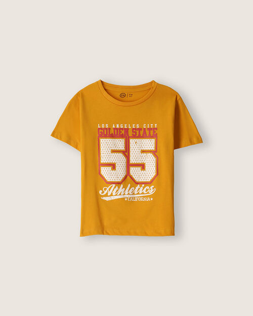 Playera Estampada Amarilla