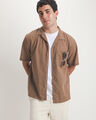 Camisa Caf&eacute; Bolsillo,CAFE CLARO
