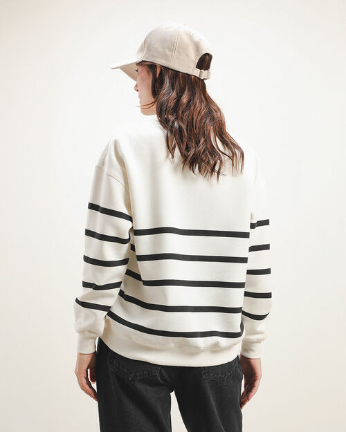 Sudadera Estampado Rayas