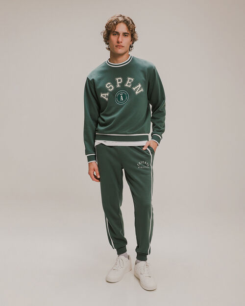 Jogger Verde Con Diseño