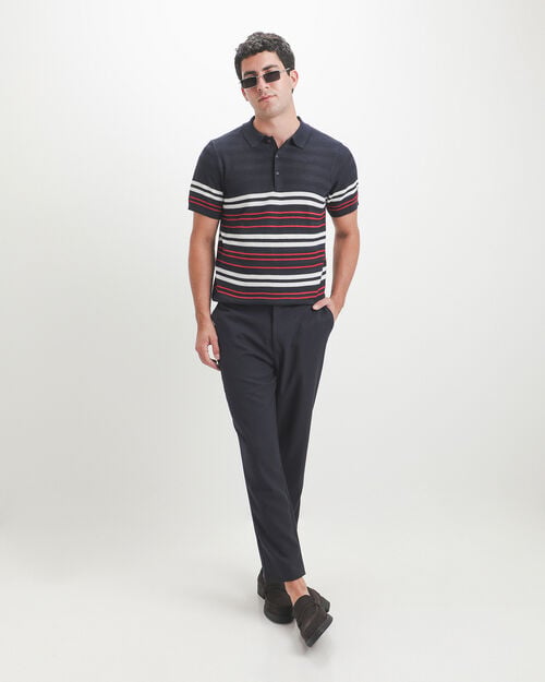 Polo Azul Rayas