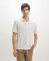 Polo Textura Beige,CRUDO
