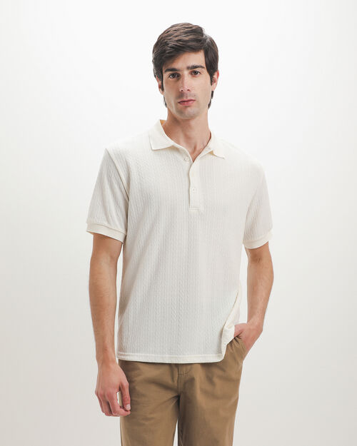 Polo Textura Beige