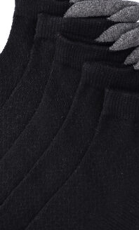Set 5 Calcetines Sport Color Negro Detalles En Colores