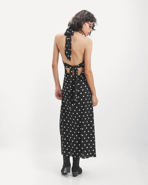Vestido Halter Estampado