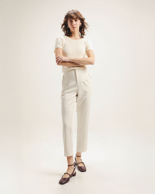 Pantalón Beige Pinzas