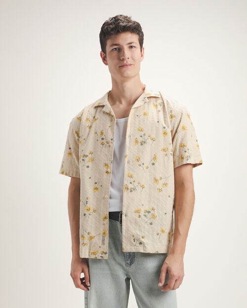Camisa Fit Relaxed Flores