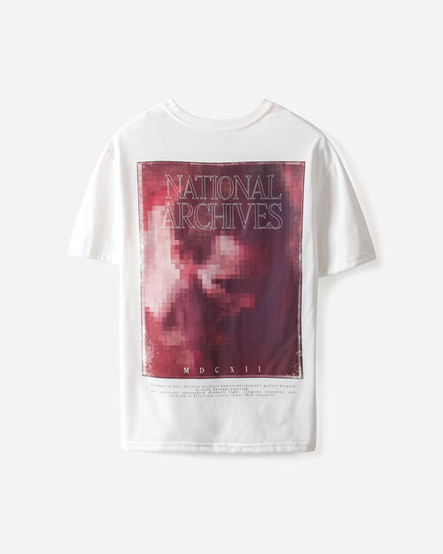 Playera Blanca Relaxed