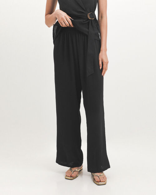 Pantal&oacute;n Negro Wide Leg