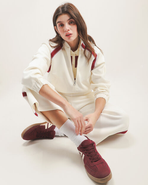 Sudadera Blanca Contraste