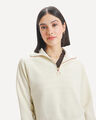 Sudadera Cerrada Morada,BEIGE