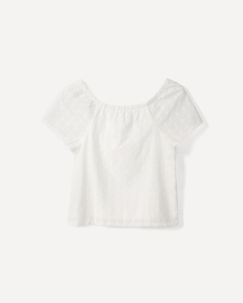 Blusa Blanca Tejida