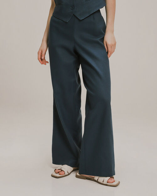 Pantalón Azul Wide Leg