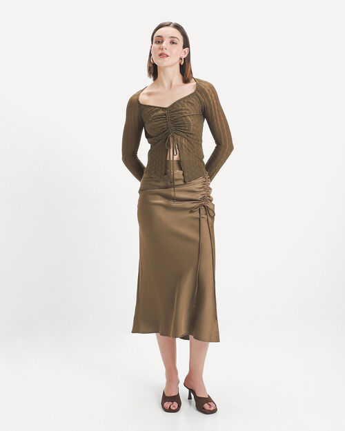 Falda Midi Verde