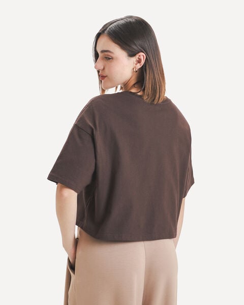 Playera Boxy Caf&eacute;