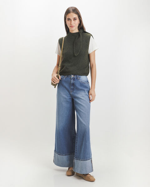 Jeans Wide Leg Extreme Azul