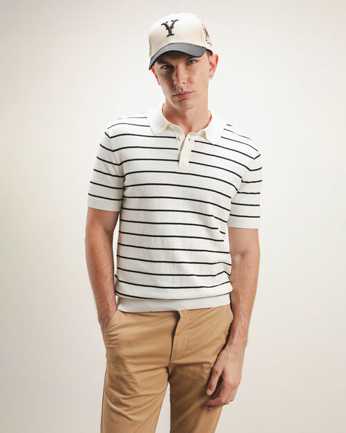 Polo Blanca Rayas