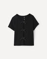 Playera Negra Mo&ntilde;os,NEGRO