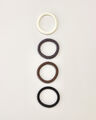 Set Ligas Scrunchie,NEGRO