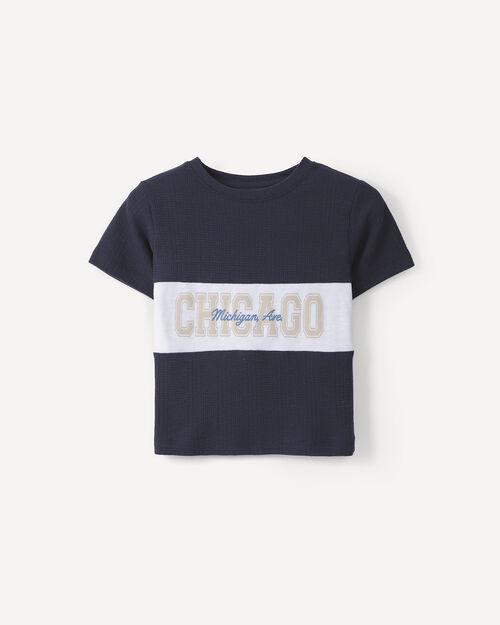 Playera Bloques Azul