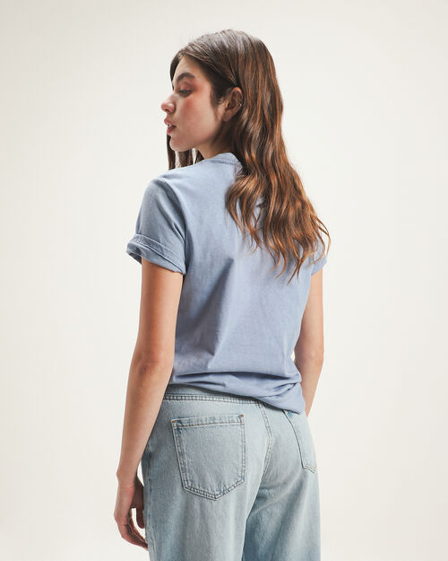 Playera Manga Corta Azul