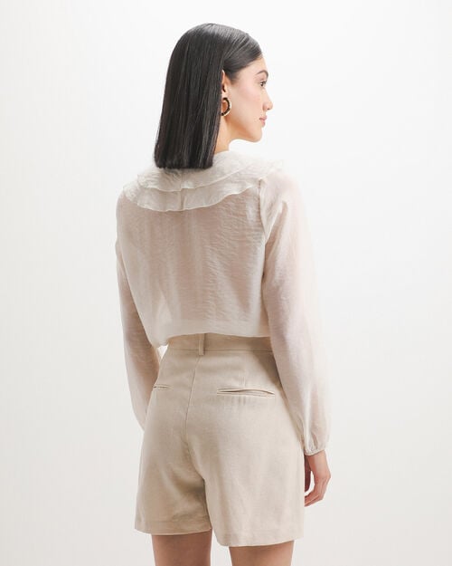 Blusa Blanca Volantes