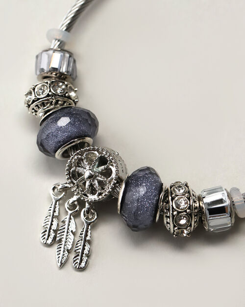 Pulsera Charms Plateada