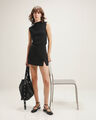 Short Falda Gris,NEGRO