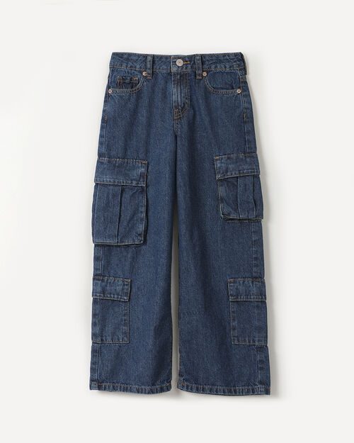 Jeans Fit Wide Leg Cargo