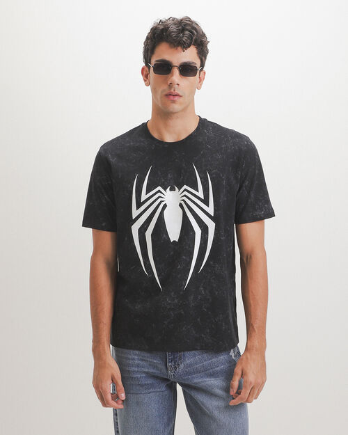 Playera Negra Spider-Man