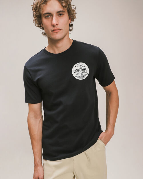 Playera Negra Coca Cola