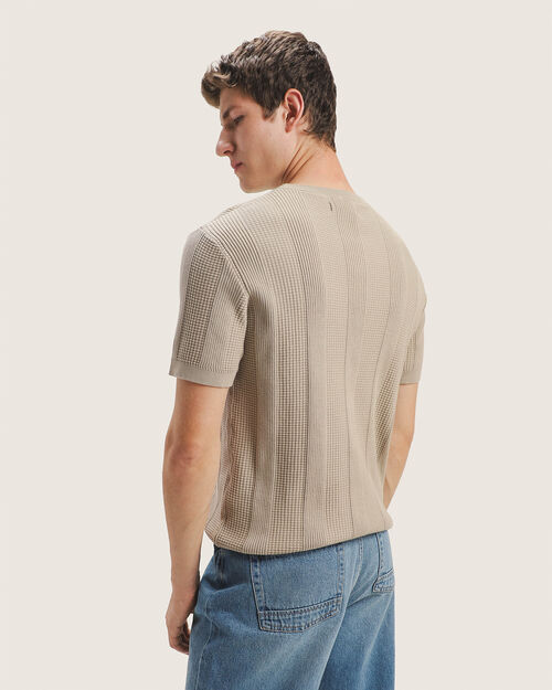 Playera Caf&eacute; Con Textura