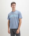 Playera Regular Con Gr&aacute;fico,AZUL PASTEL