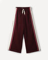 Pantal&oacute;n Rojo Wide Leg,ROJO VINO