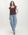 Jeans Fit Loose Azul,AZUL ACERO