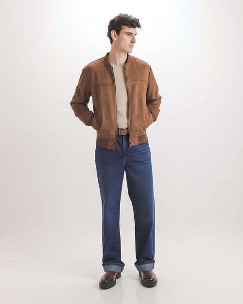 Chamarra Bomber Gamuza