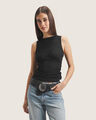 Tank Top Textura,NEGRO