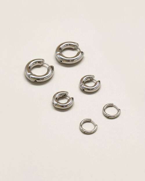 Set Aretes Plateados